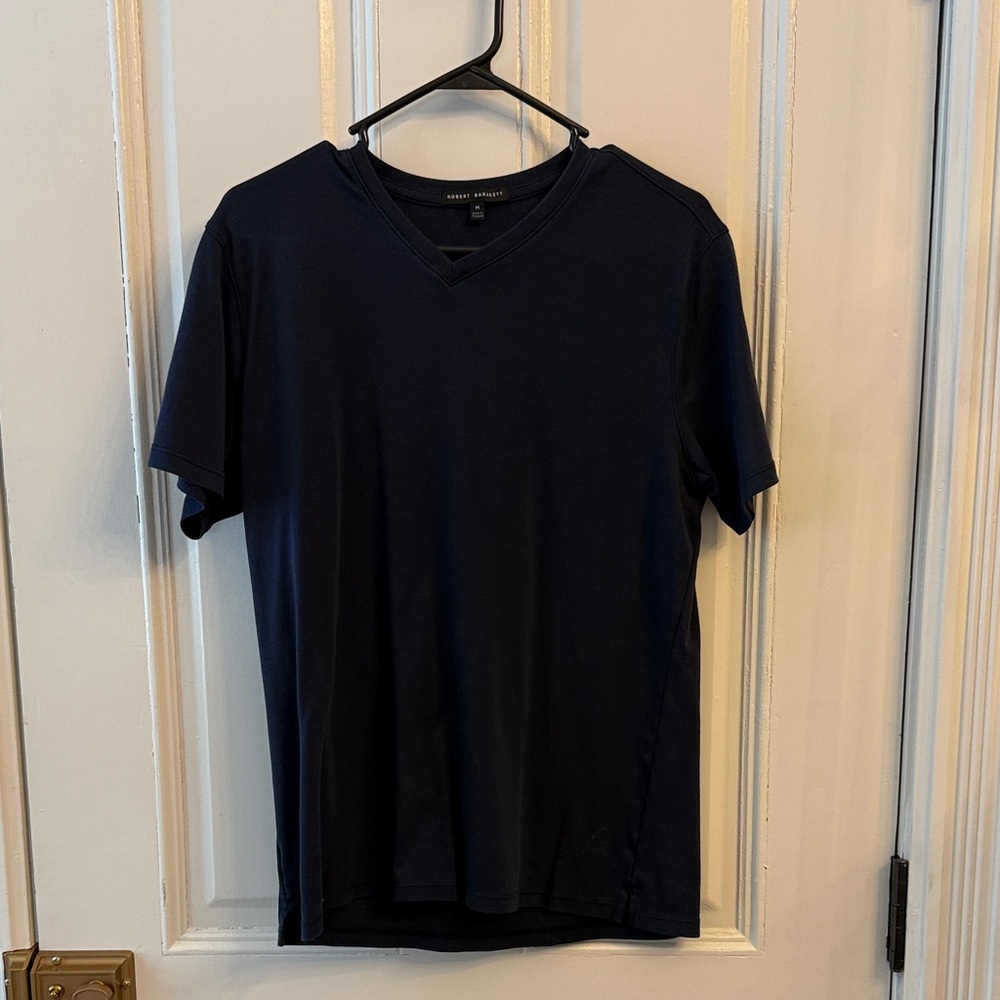 Robert Barakett Navy V-Neck Tee